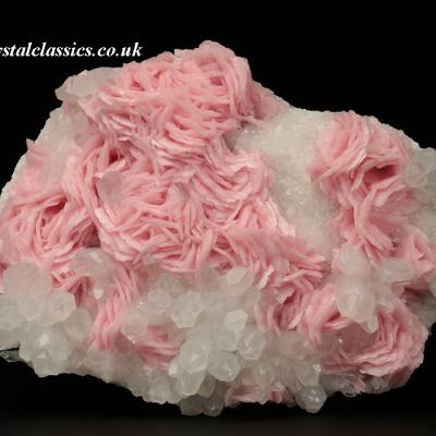 Rhodochrosite sur quartz